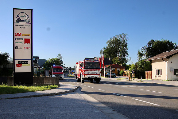 Großbrand bei Emco Hallein