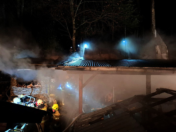 Brand in Puch