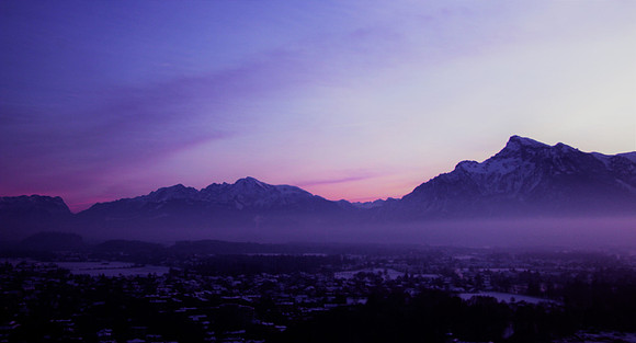 1. Adventlichterflug über Salzburg