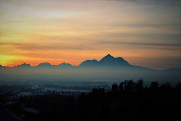 1. Adventlichterflug über Salzburg