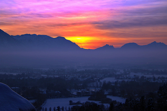 1. Adventlichterflug über Salzburg