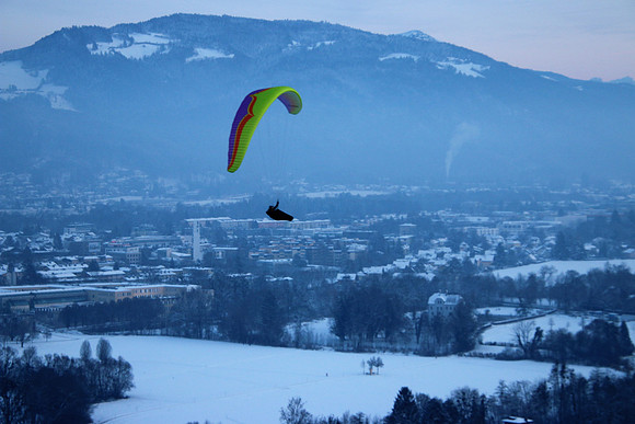 1. Adventlichterflug über Salzburg