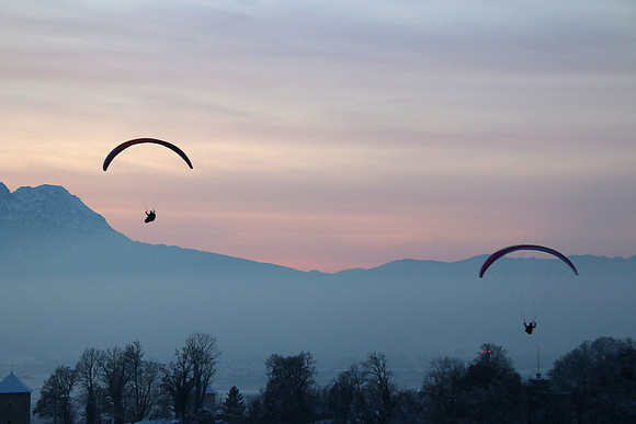 1. Adventlichterflug über Salzburg