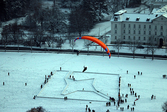 1. Adventlichterflug über Salzburg