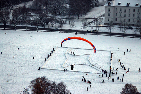 1. Adventlichterflug über Salzburg