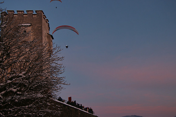 1. Adventlichterflug über Salzburg