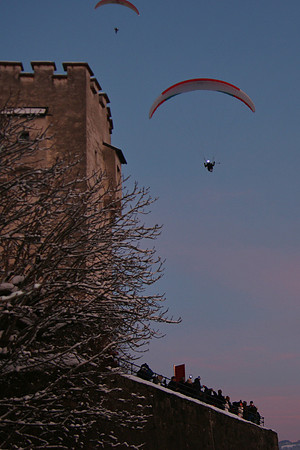 1. Adventlichterflug über Salzburg