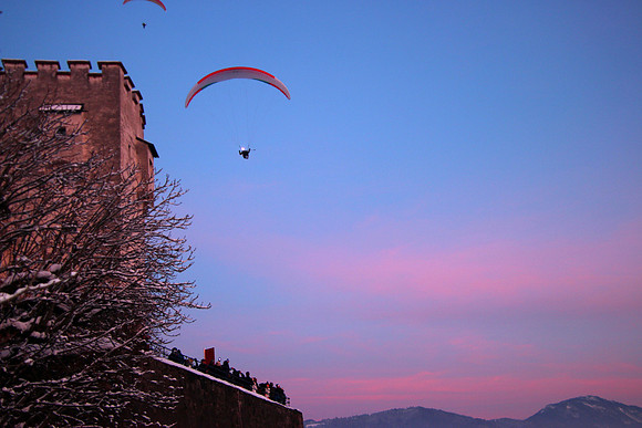 1. Adventlichterflug über Salzburg