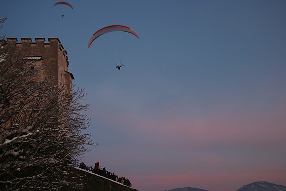 1. Adventlichterflug über Salzburg