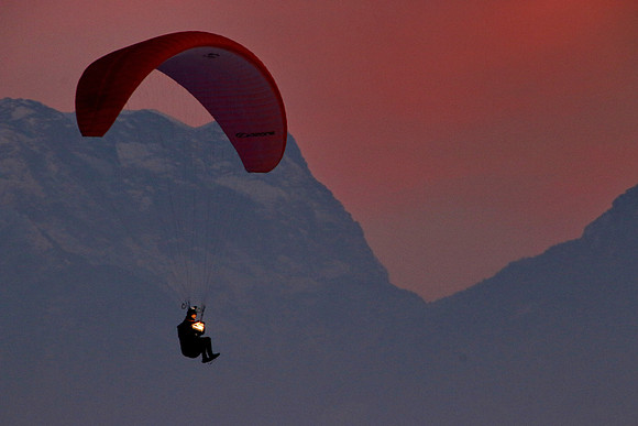 1. Adventlichterflug über Salzburg