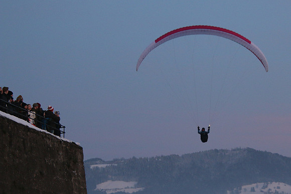 1. Adventlichterflug über Salzburg