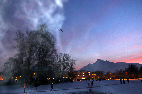1. Adventlichterflug über Salzburg