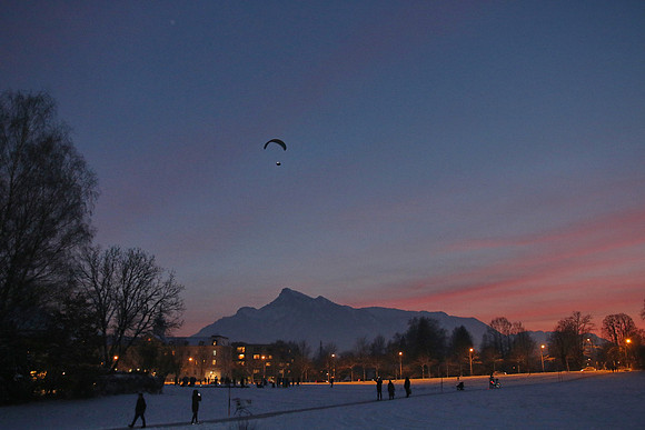1. Adventlichterflug über Salzburg