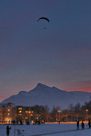 1. Adventlichterflug über Salzburg