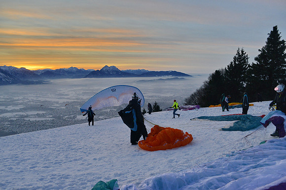 1. Adventlichterflug über Salzburg