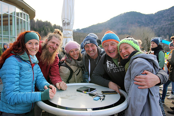 Silvesterschwimmen am Fuschlsee