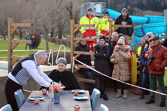 Silvesterschwimmen am Fuschlsee