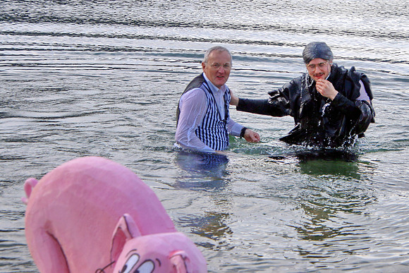Silvesterschwimmen am Fuschlsee