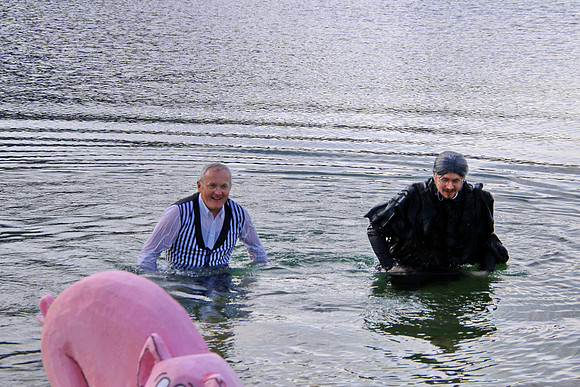 Silvesterschwimmen am Fuschlsee