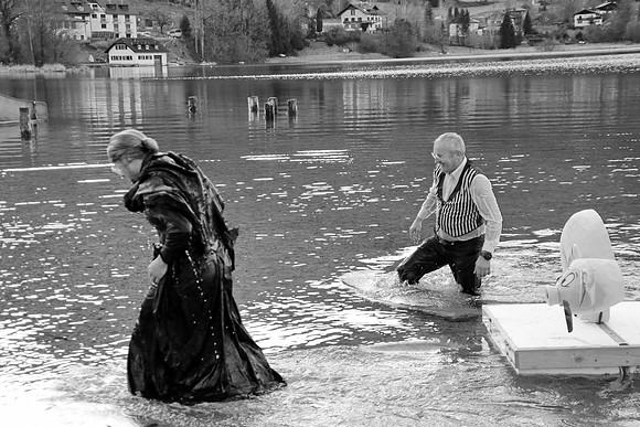 Silvesterschwimmen am Fuschlsee