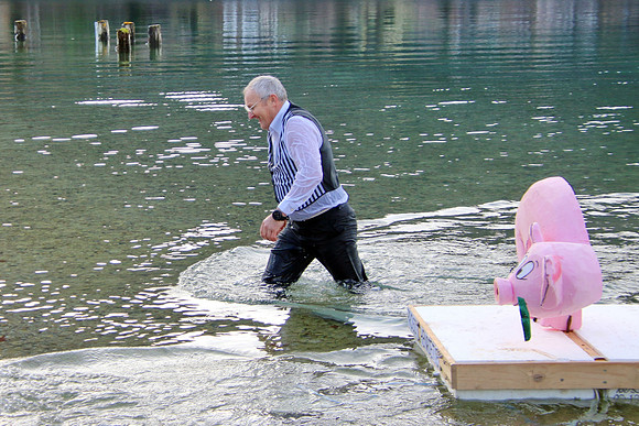Silvesterschwimmen am Fuschlsee