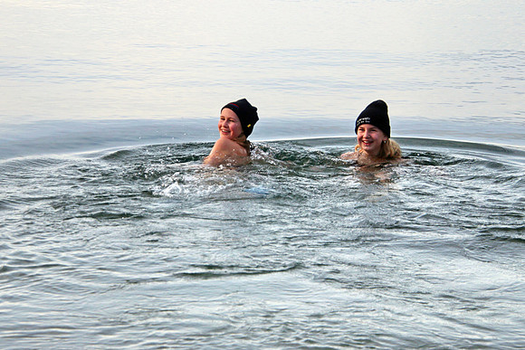 Silvesterschwimmen am Fuschlsee