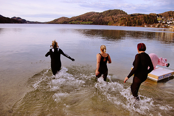 Silvesterschwimmen am Fuschlsee