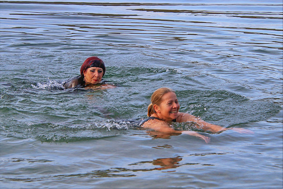 Silvesterschwimmen am Fuschlsee