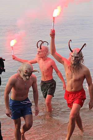 Silvesterschwimmen am Fuschlsee