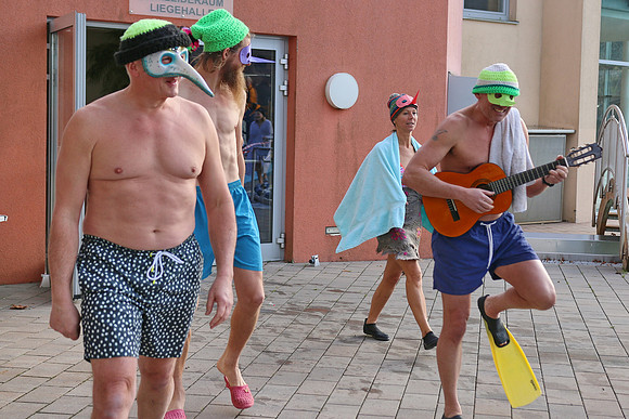Silvesterschwimmen am Fuschlsee