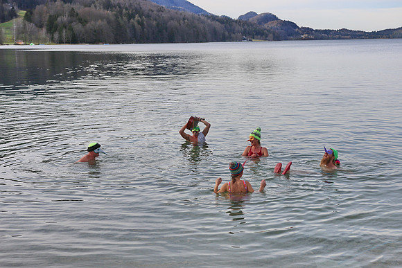 Silvesterschwimmen am Fuschlsee