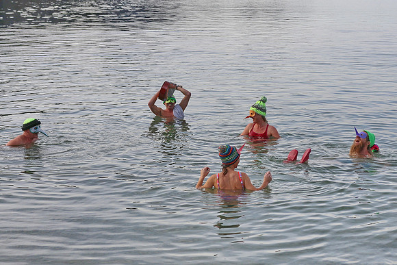 Silvesterschwimmen am Fuschlsee