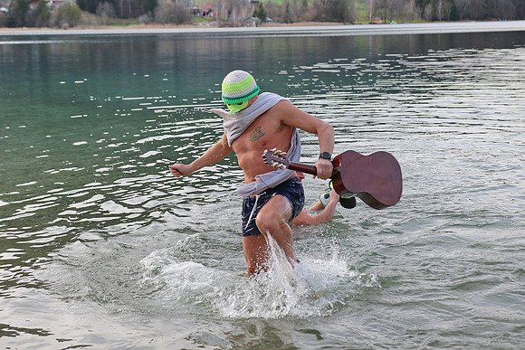 Silvesterschwimmen am Fuschlsee
