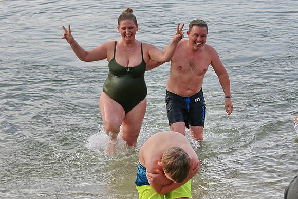 Silvesterschwimmen am Fuschlsee