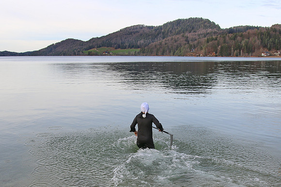 Silvesterschwimmen am Fuschlsee