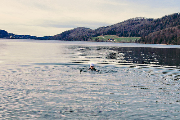 Silvesterschwimmen am Fuschlsee