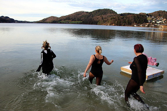 Silvesterschwimmen am Fuschlsee