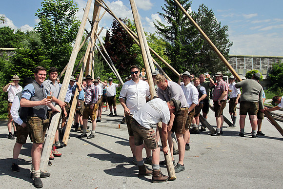 Maibaumaufstellen