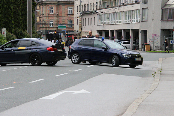 Polizei Grosseinsatz im Stadttei Lehen
