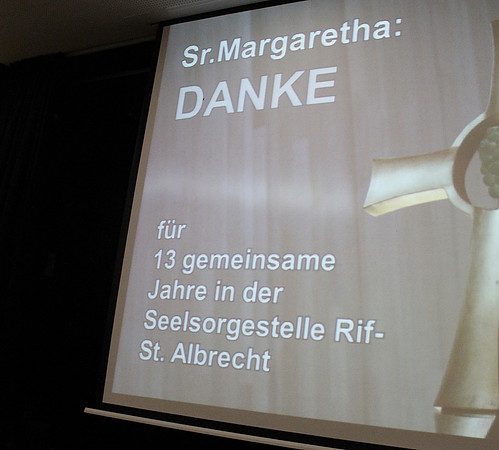 Abschiedsfeier Sr. Margaretha