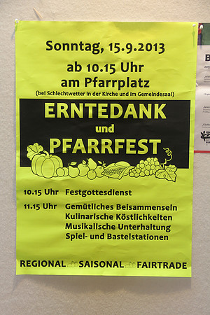 Erntedankfest und Pfarrfest