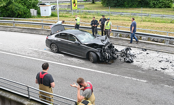 Schwerer Unfall in der Franz-Brötzner-Straße