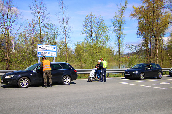 Ausfahrtsperre Hallein 2021