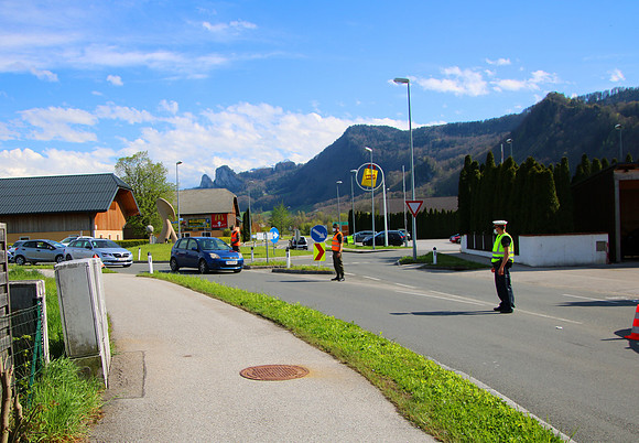 Ausfahrtsperre Hallein 2021