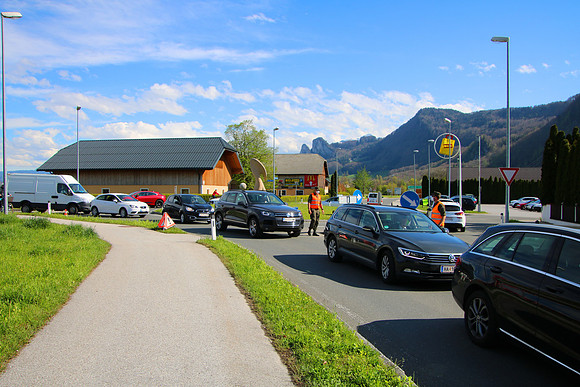 Ausfahrtsperre Hallein 2021