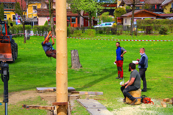 Maibaumaufstellen in Kuchl 2021