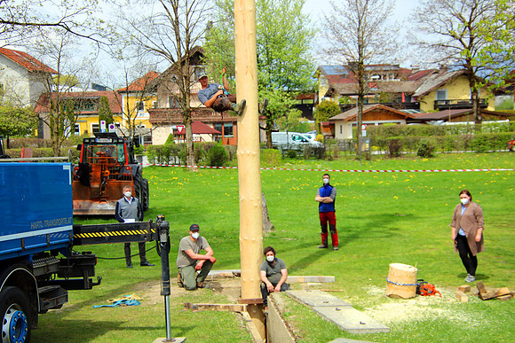 Maibaumaufstellen in Kuchl 2021
