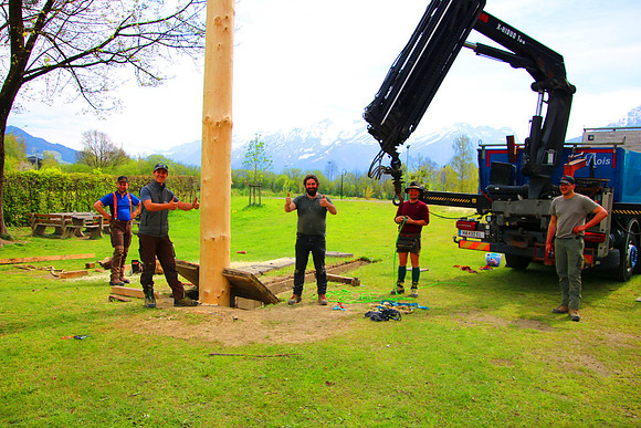 Maibaumaufstellen in Kuchl 2021