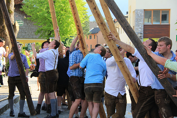 01.05.2014 Maibaumaufstellen Bad Vigaun