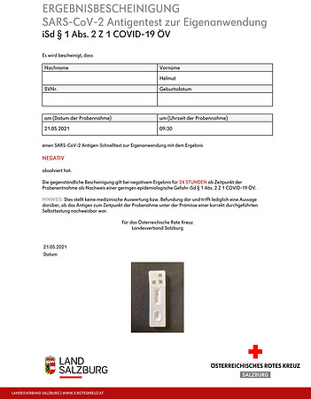 Selbsttest-Covid-19
